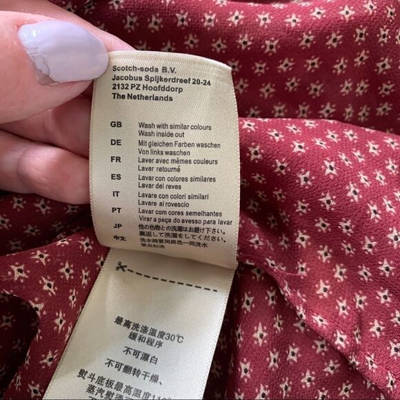 Scotch & Soda Pattern Block Belted Kimono Dress - Picture 13 of 14